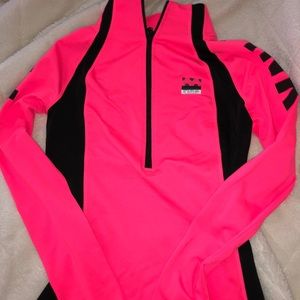 Neon Pink Victoria Secret Half Zip Up